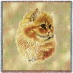 Cameo Persian Cat Small Blanket